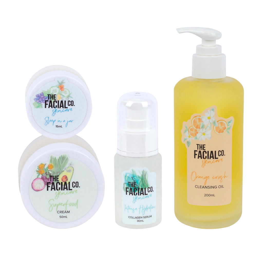 4 steps to calm, happy skin.